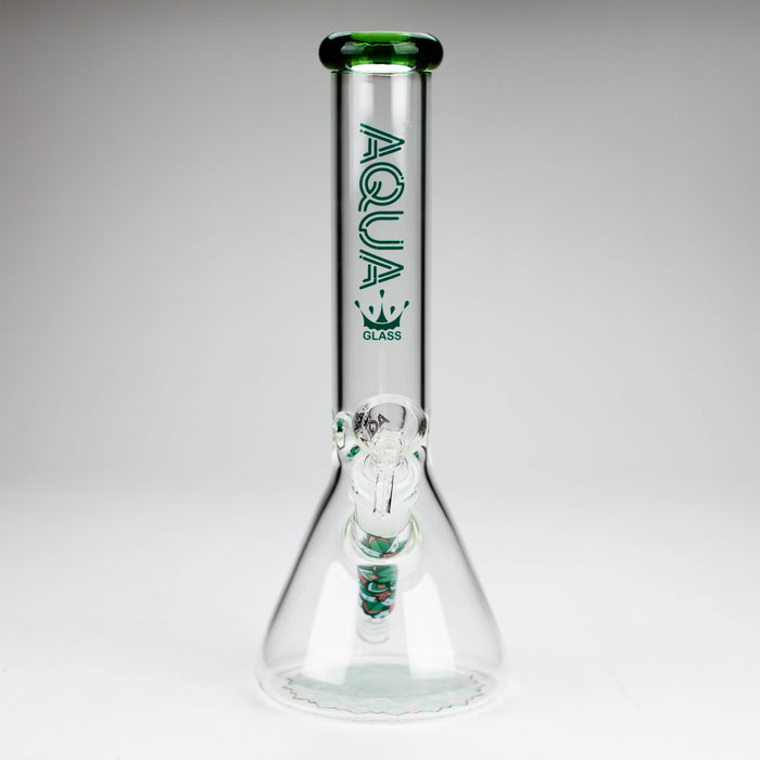 AQUA | 10" Beaker glass water bong with silicone cap [AQUA200] Glass Bong Canadian Distributor