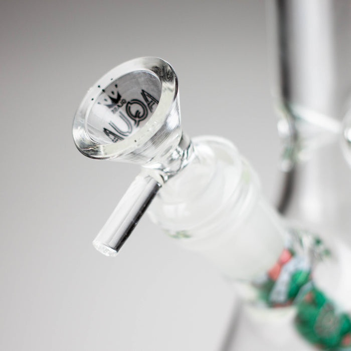 AQUA | 10" Beaker glass water bong with silicone cap [AQUA200] Glass Bong Canadian Distributor