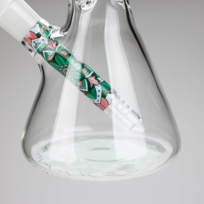 AQUA | 10" Beaker glass water bong with silicone cap [AQUA200] Glass Bong Canadian Distributor