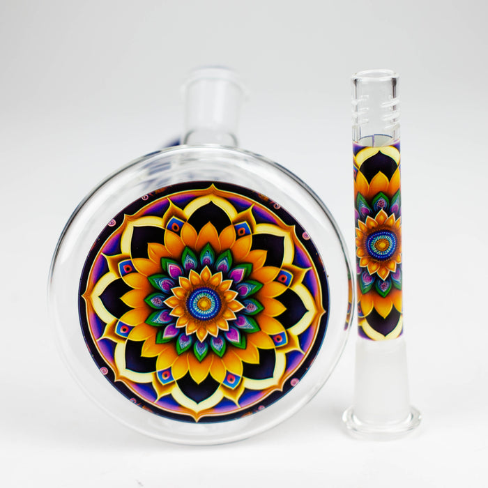 AQUA | 10" Beaker glass water bong with silicone cap [AQUA200] Glass Bong Canadian Distributor