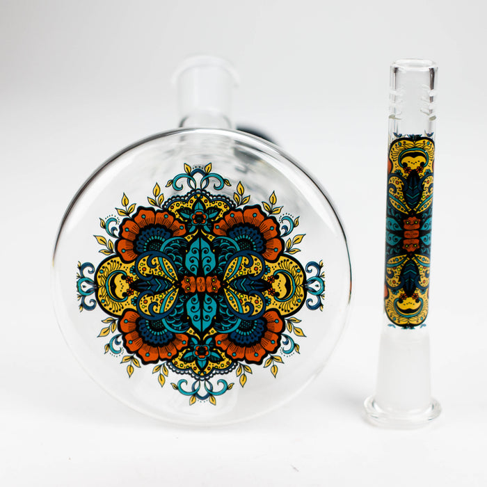 AQUA | 10" Beaker glass water bong with silicone cap [AQUA200] Glass Bong Canadian Distributor