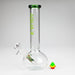 AQUA | 10" Round glass water bong with silicone cap [AQUA201] Glass Bong Canadian Distributor Green