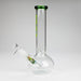 AQUA | 10" Round glass water bong with silicone cap [AQUA201] Glass Bong Canadian Distributor