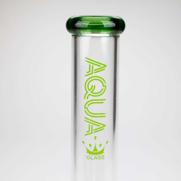 AQUA | 10" Round glass water bong with silicone cap [AQUA201]