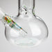 AQUA | 10" Round glass water bong with silicone cap [AQUA201] Glass Bong Canadian Distributor