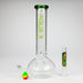 AQUA | 10" Round glass water bong with silicone cap [AQUA201] Glass Bong Canadian Distributor