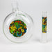 AQUA | 10" Round glass water bong with silicone cap [AQUA201] Glass Bong Canadian Distributor