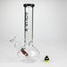 AQUA | 10" Round glass water bong with silicone cap [AQUA201] Glass Bong Canadian Distributor Black