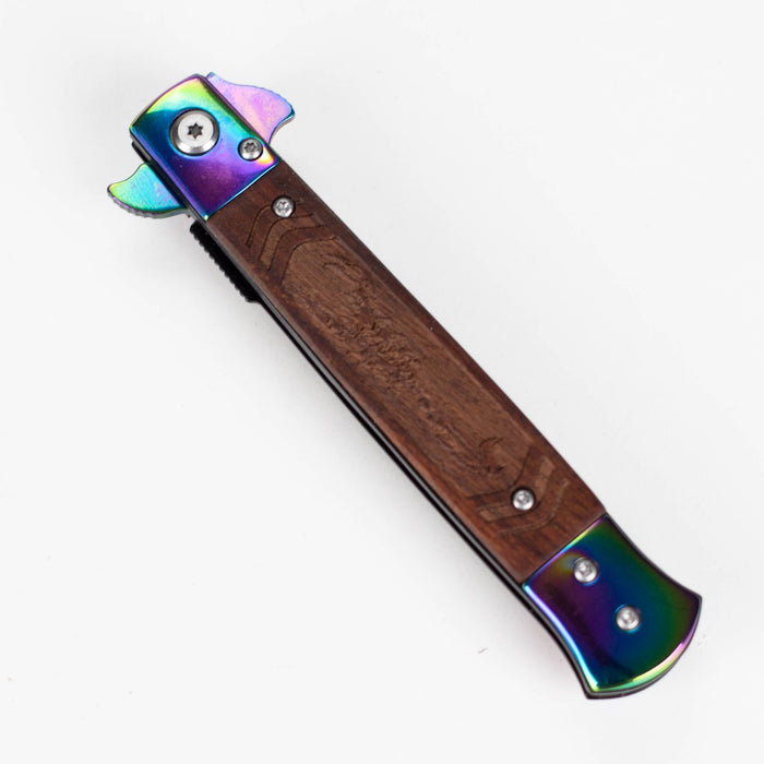 Snake Eye | 8-3/4" Wood Handle Folding pocket Knife [PK-962]