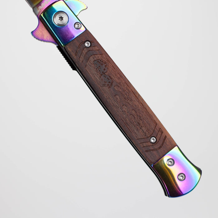 Snake Eye | 8-3/4" Wood Handle Folding pocket Knife [PK-962]