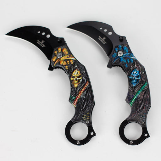 Snake Eye | Skull Design folding Karambit 3 " Blade [SE-12990] Folding Knife BB Canada