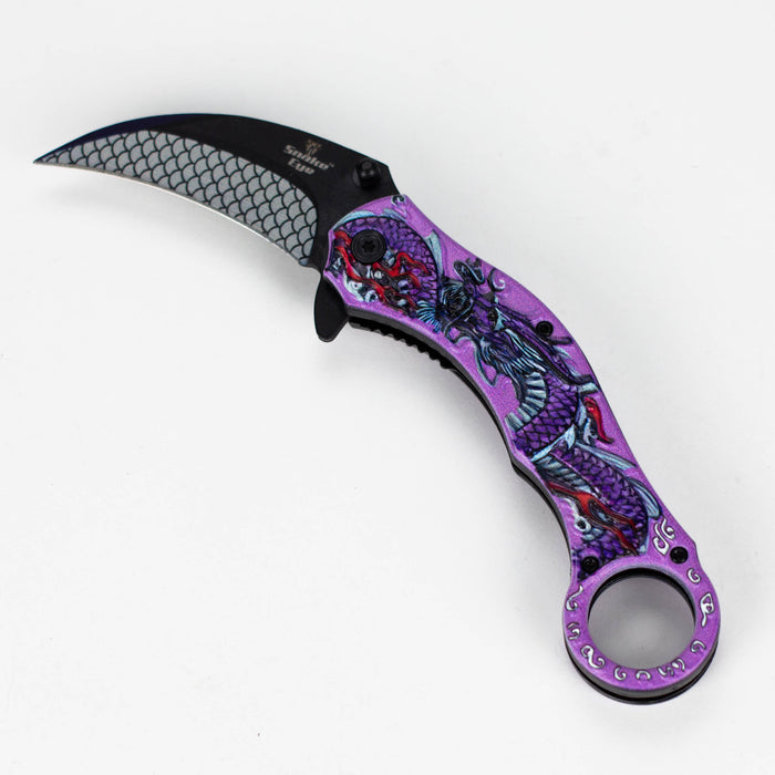Snake Eye | 10" Pocket Knife [SE-5326-PR] Folding Knife BB Canada Purple