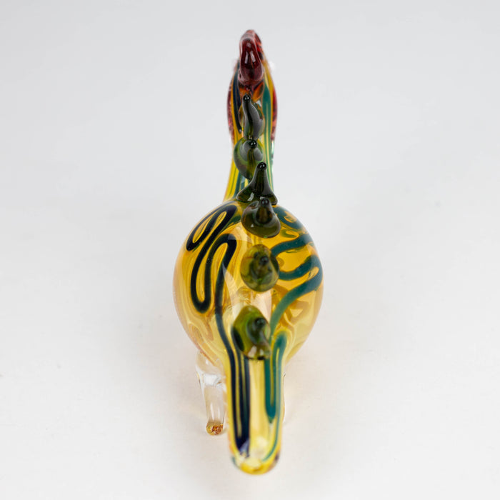 7" Lizard Insideout Glass Pipe [PIP972] Glass Pipe NIBO Distribution