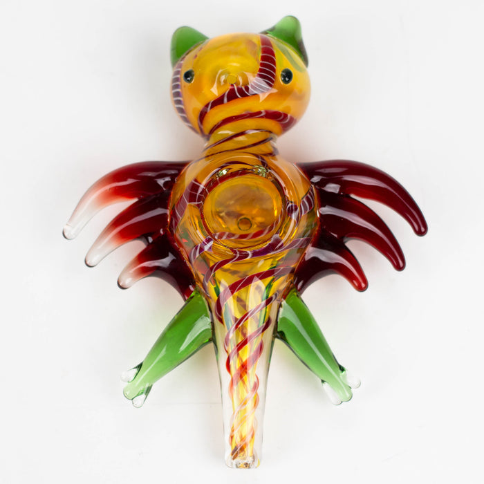 4-3/4" Bat Insideout Glass Smoking Pipe [PIP971] Glass NIBO Distribution