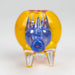 4" Rhino shape Rasta insideout pipe [PIP974] Glass Hand Pipe NIBO Distribution