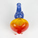 4" Rhino shape Rasta insideout pipe [PIP974] Glass Hand Pipe NIBO Distribution