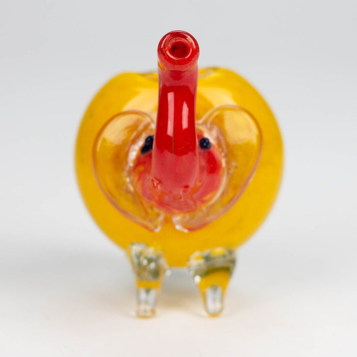 4.25" Elephant Rasta color hand pipe Glass Pipe NIBO Distribution