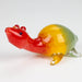 4" Turtle Shape Rasta insideout pipe [PIP976] Glass Hand Pipe NIBO Distribution