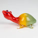 4" Turtle Shape Rasta insideout pipe [PIP976] Glass Hand Pipe NIBO Distribution