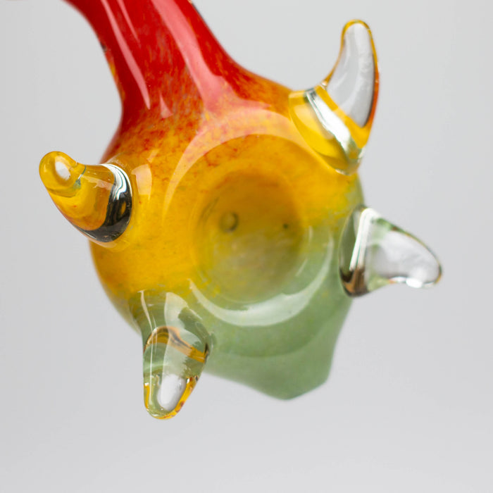 4" Turtle Shape Rasta insideout pipe [PIP976] Glass Hand Pipe NIBO Distribution