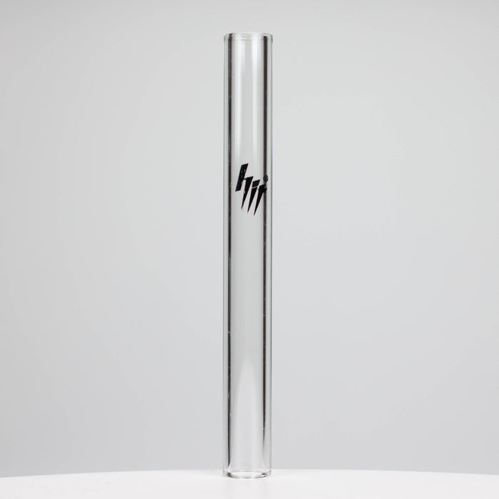 HIT Glass | 4.25" Clear Glass Tube straight pipe Box of 100 Blunt NIBO Distribution