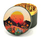 Green Star | 2.5" (63mm) Herb Grinder - Spring Sunrise Design Regular Grinder Green Star Herb Grinders Olive Green Out Gold In