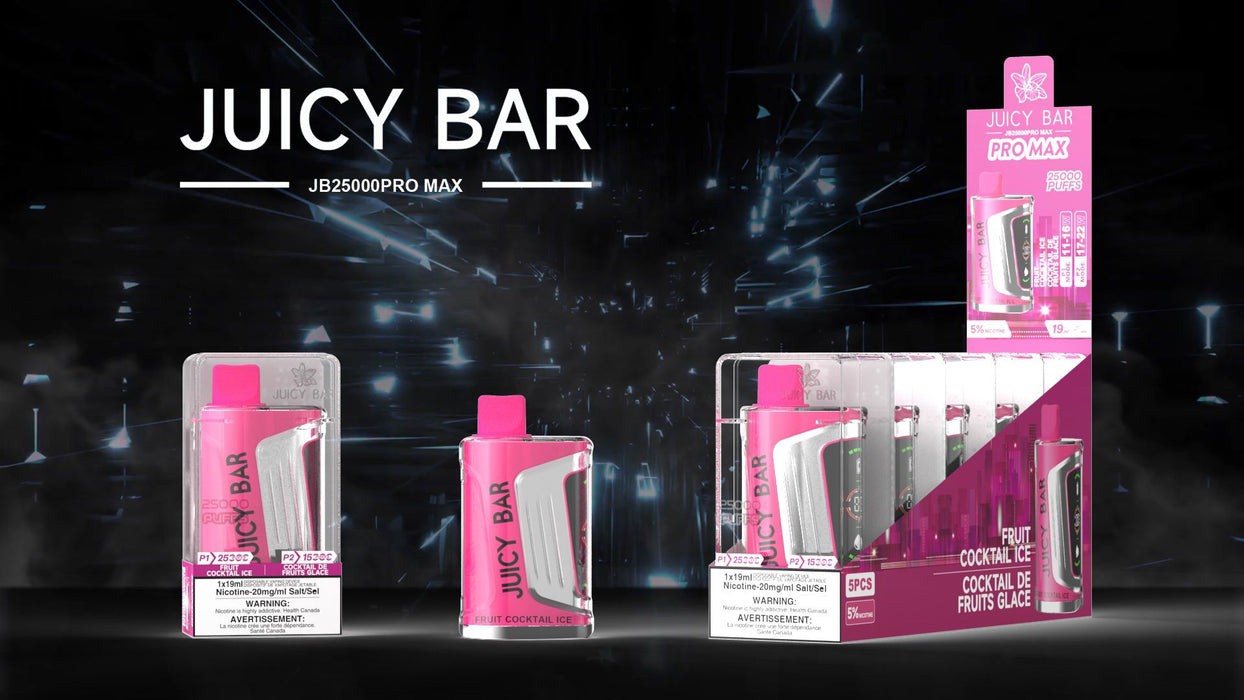 JUICY BAR | JB25000 PROMAX Disposable BOX OF 5 Federal Excise Tax JUICY BAR