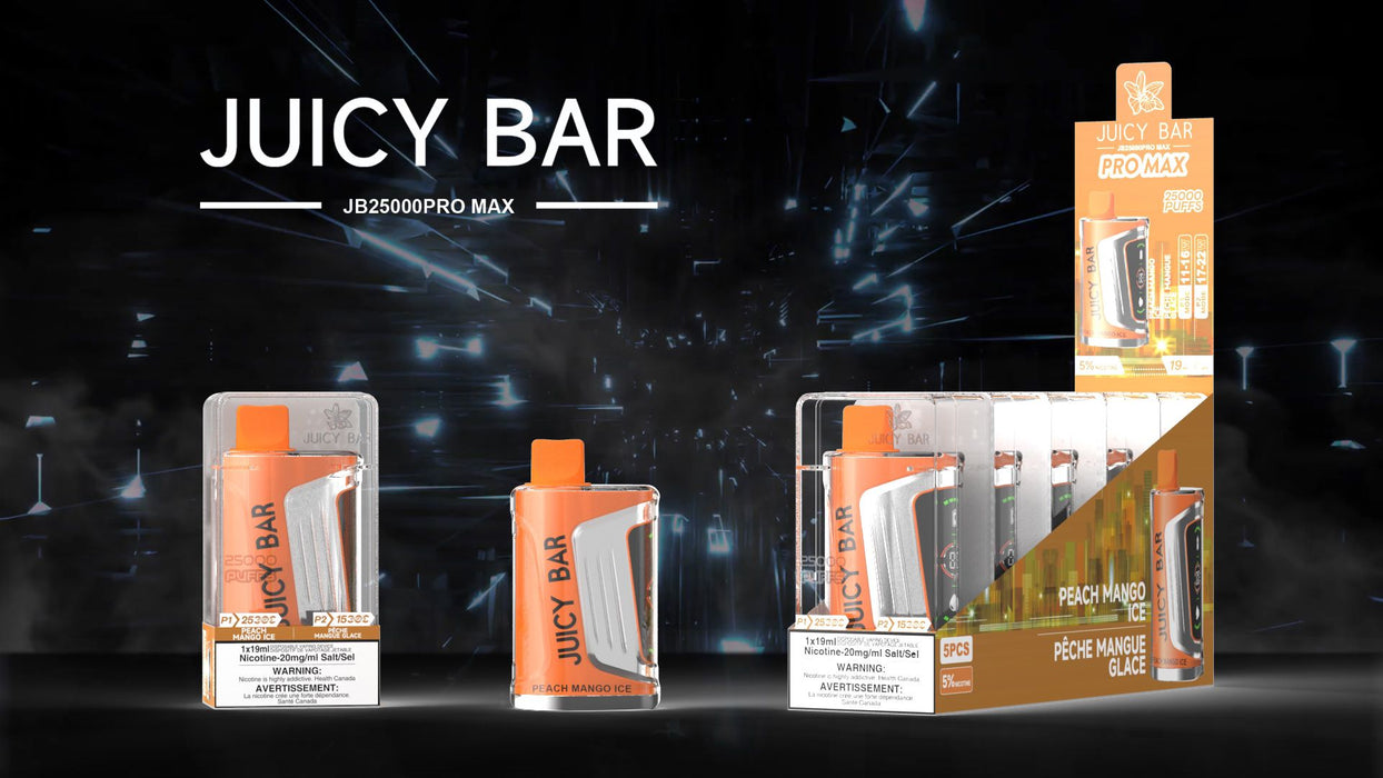 JUICY BAR | JB25000 PROMAX Disposable BOX OF 5 Federal Excise Tax JUICY BAR
