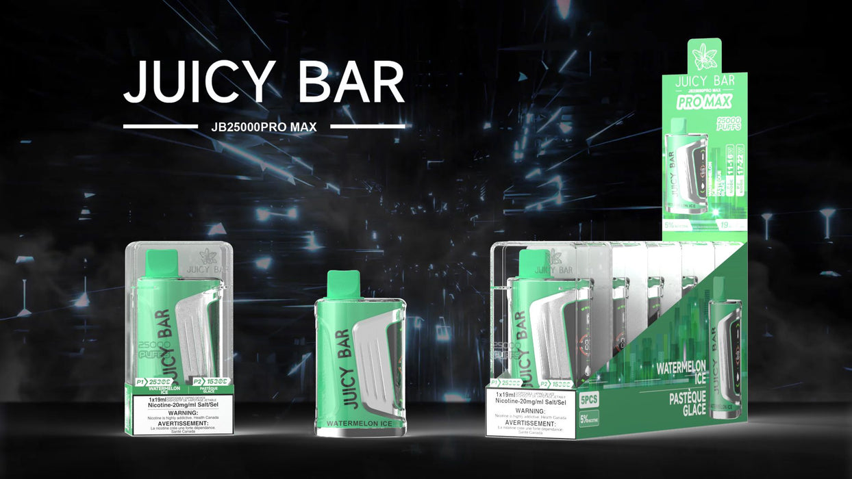 JUICY BAR | JB25000 PROMAX Disposable BOX OF 5 Federal Excise Tax JUICY BAR