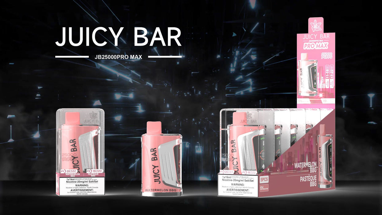 JUICY BAR | JB25000 PROMAX Disposable BOX OF 5 Federal Excise Tax JUICY BAR