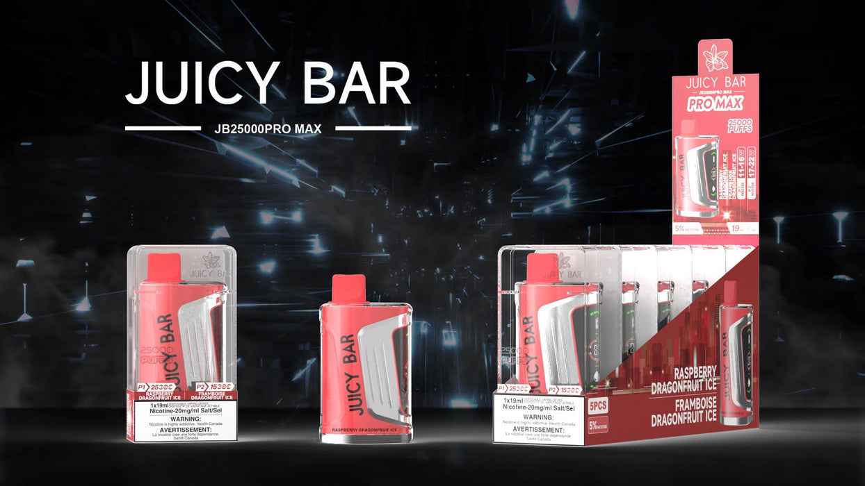 JUICY BAR | JB25000 PROMAX Disposable BOX OF 5 Federal Excise Tax JUICY BAR