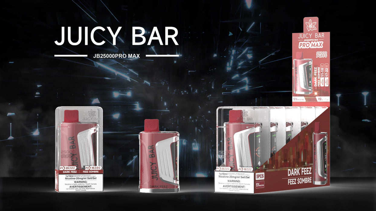 JUICY BAR | JB25000 PROMAX Disposable BOX OF 5 Federal Excise Tax JUICY BAR