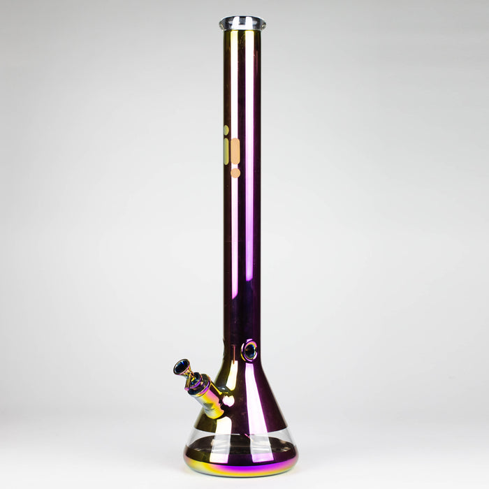 Infyniti | 24"metallic 7mm glass water bong [GP1775] Glass Bong ONE Purple (Rainbow)