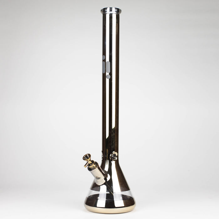 Infyniti | 24"metallic 7mm glass water bong [GP1775] Glass Bong ONE Gold