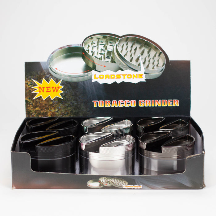 Fortune | 74mm 4 parts metal herb grinder [G092] Display Pack Super Supplys Inc