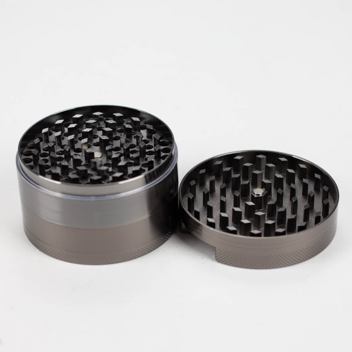 Fortune | 74mm 4 parts metal herb grinder [G092] Display Pack Super Supplys Inc