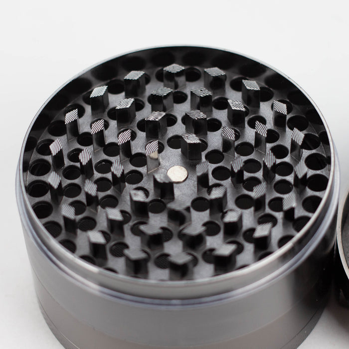 Fortune | 74mm 4 parts metal herb grinder [G092] Display Pack Super Supplys Inc