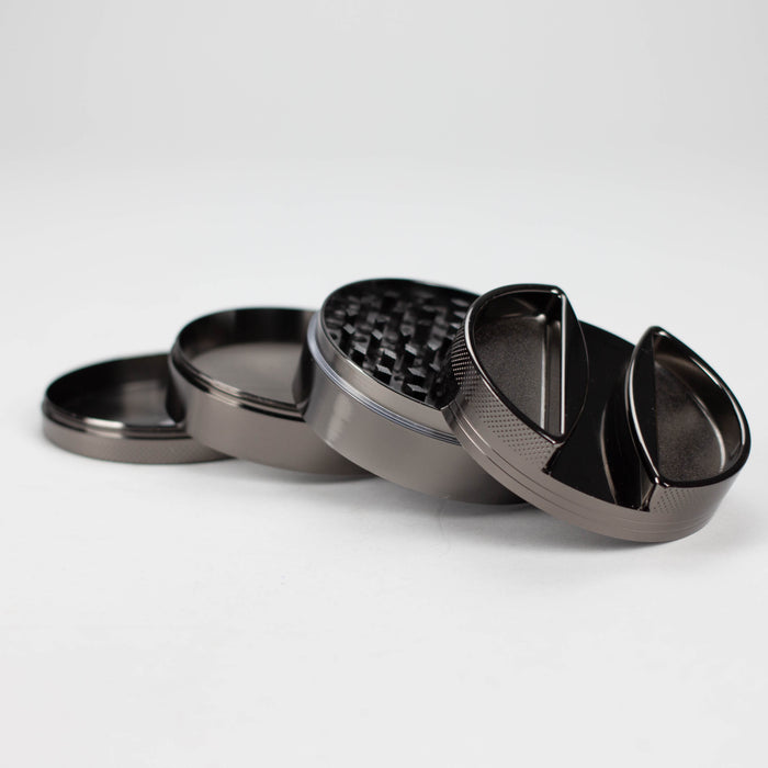 Fortune | 74mm 4 parts metal herb grinder [G092] Display Pack Super Supplys Inc