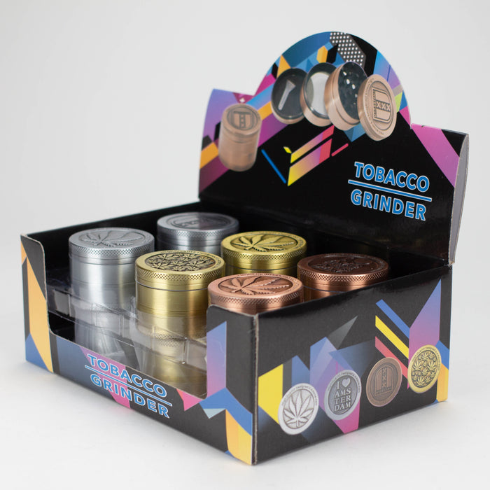Dia 50*37mm High Duty Hemp Grinder Box of 12 Display Pack Super Supplys Inc