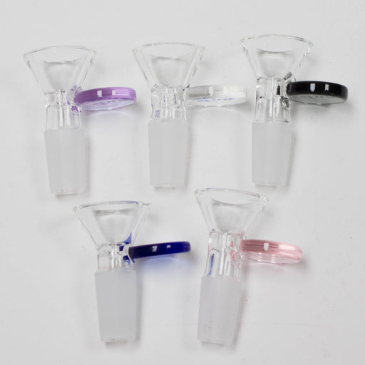 Glass Bowl with Handle - 14mm Bongs Accessories Super Supplys Inc