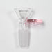 Glass Bowl with Handle - 14mm Bowl · Banger · Oil Burner Super Supplys Inc Pink