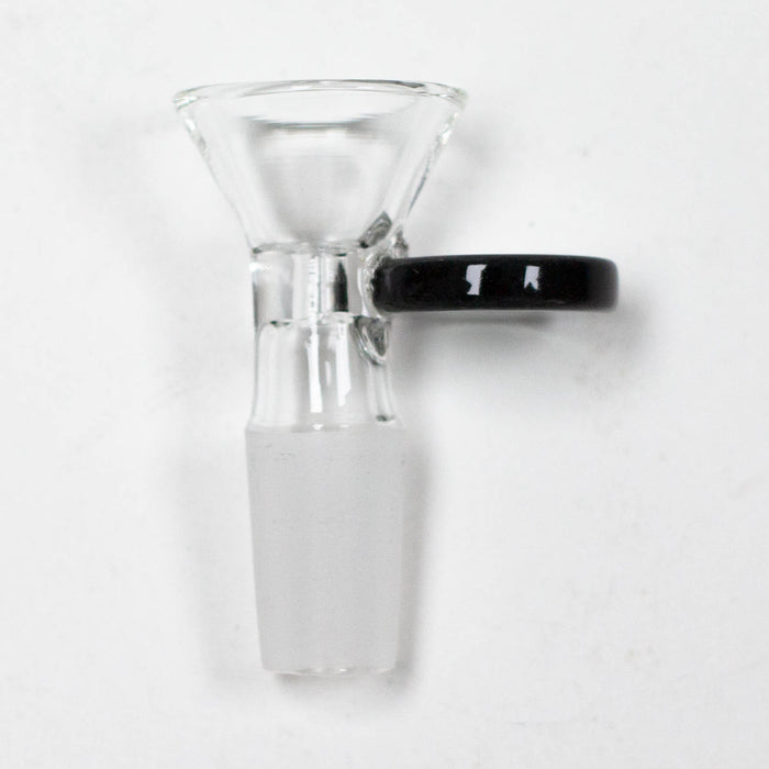 Glass Bowl with Handle - 14mm Bowl · Banger · Oil Burner Super Supplys Inc Black