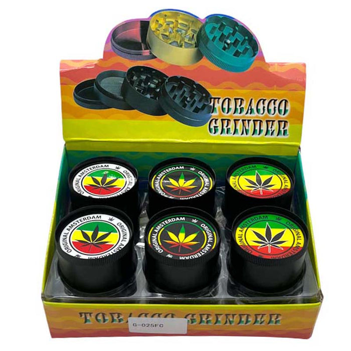 Fortune | Leaf Herb Grinder Box of 12 Display Pack Super Supplys Inc