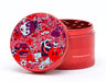Green Star | 2.5" (63mm) Grinder - Trippy Drippy Design Regular Grinder Green Star Herb Grinders Red