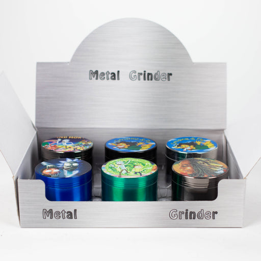 Fortune | Character Grinder 4 Parts Box of 6 Herb Grinder Super Supplys Inc