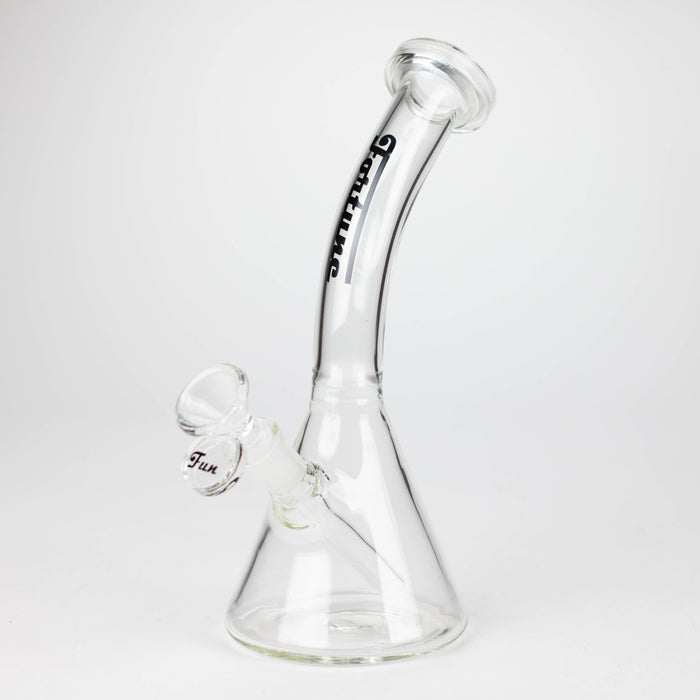 Fortune | 8" Bong With Slider Glass Bong Super Supplys Inc Black