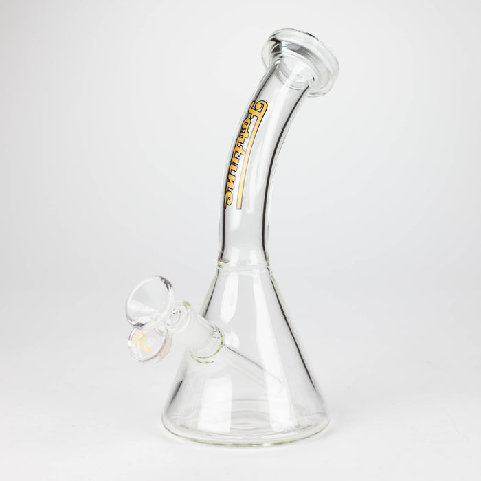 Fortune | 8" Bong With Slider Glass Bong Super Supplys Inc Gold