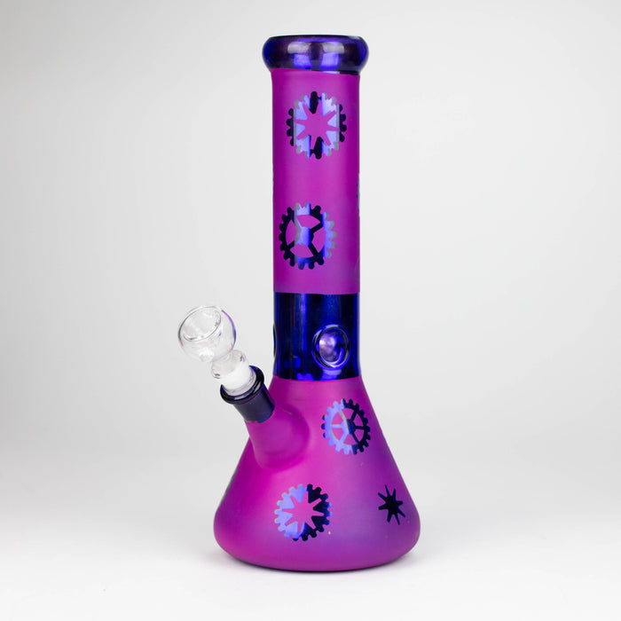12" Purple Wheel Glass Water Bong Beaker Bong THEBOOMBOXCLUB Canada