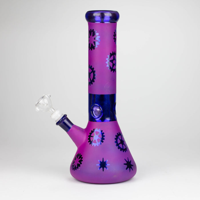 12" Purple Wheel Glass Water Bong Beaker Bong THEBOOMBOXCLUB Canada