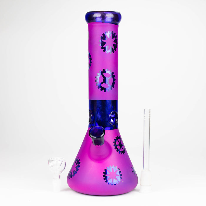 12" Purple Wheel Glass Water Bong Beaker Bong THEBOOMBOXCLUB Canada